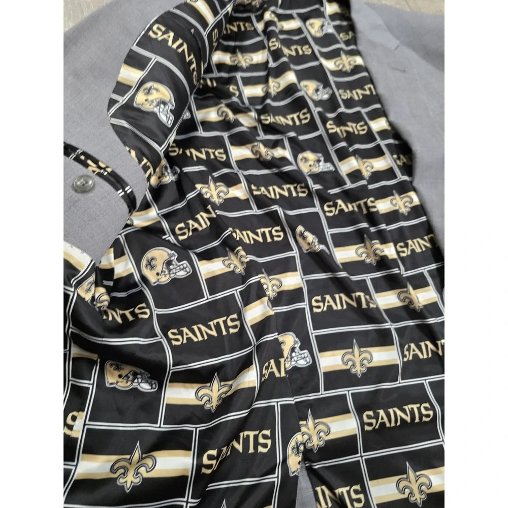 New Orleans Saints Blazer Mens Gray NFL Football Logo Lining‎ Two Button Vented